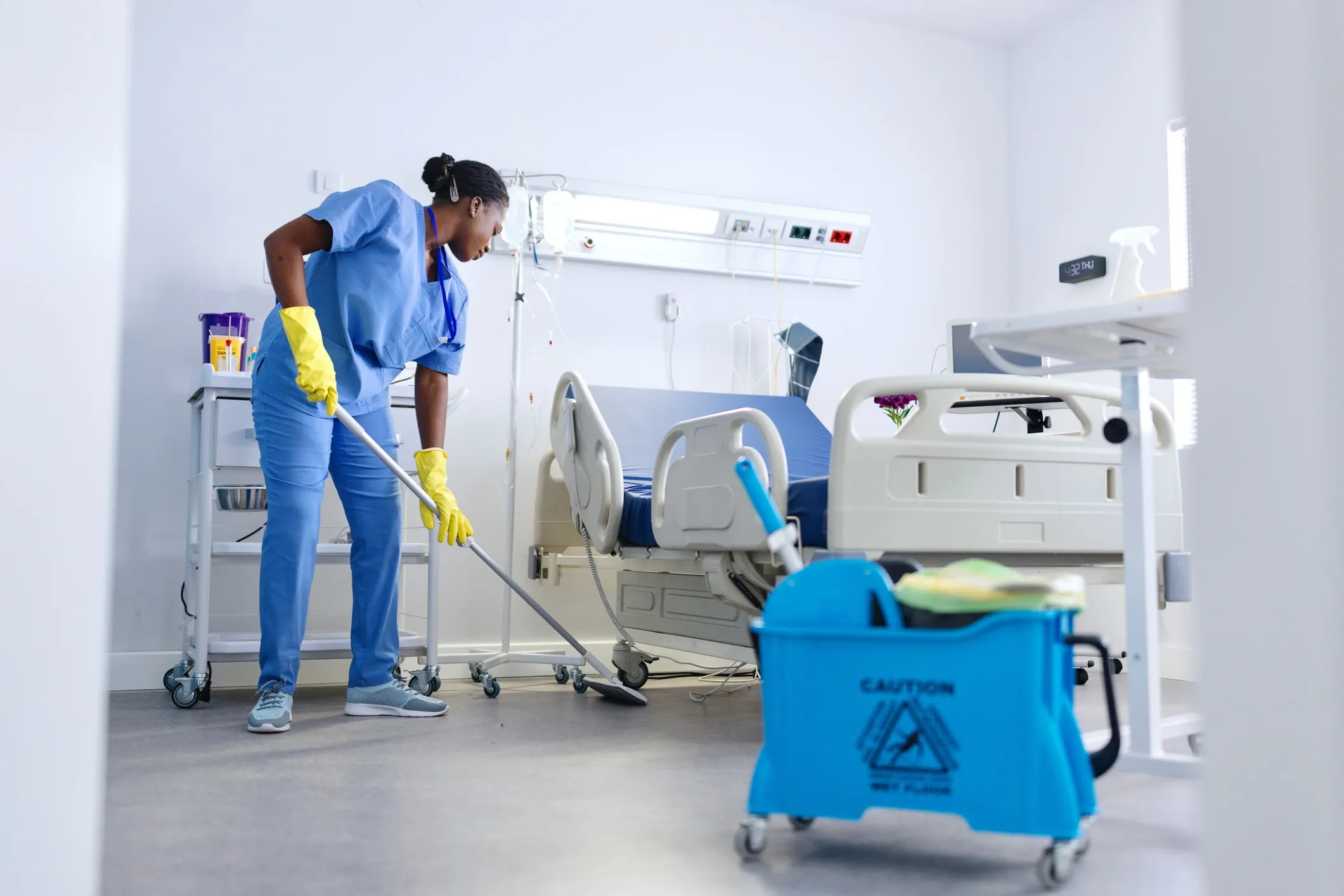 Piso conductivo hospitalario Grupo MAGSA